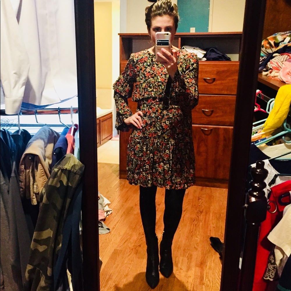 Zara floral dress.